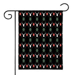 Christmas Deer Argyle Pattern Print House Flag