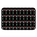Christmas Deer Argyle Pattern Print Indoor Door Mat