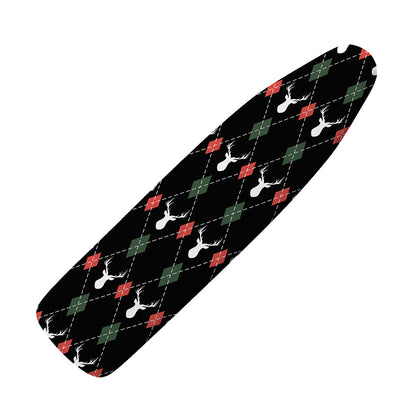 Christmas Deer Argyle Pattern Print Ironing Board Cover