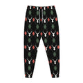 Christmas Deer Argyle Pattern Print Jogger Pants