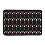 Christmas Deer Argyle Pattern Print Kitchen Mat