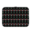 Christmas Deer Argyle Pattern Print Laptop Sleeve