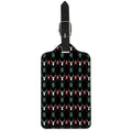 Christmas Deer Argyle Pattern Print Luggage Tag