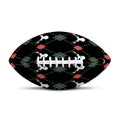 Christmas Deer Argyle Pattern Print Rugby Ball