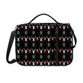 Christmas Deer Argyle Pattern Print Shoulder Strap Bible Bag