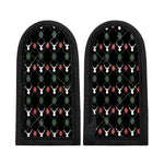 Christmas Deer Argyle Pattern Print Skillet Handle Cover