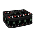 Christmas Deer Argyle Pattern Print Small Lunch Bag