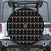 Christmas Deer Argyle Pattern Print Tire Cover With Camera Hole