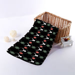 Christmas Deer Argyle Pattern Print Towel