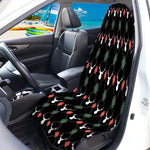 Christmas Deer Argyle Pattern Print Waterproof Car Seat Cover
