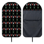 Christmas Deer Argyle Pattern Print Waterproof Car Seat Cover