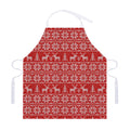 Christmas Deer Knitted Pattern Print Adjustable Apron