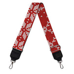 Christmas Deer Knitted Pattern Print Bag Strap