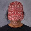 Christmas Deer Knitted Pattern Print Baseball Cap