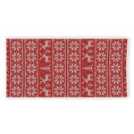 Christmas Deer Knitted Pattern Print Beach Towel