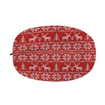 Christmas Deer Knitted Pattern Print Car Side Mirror Covers