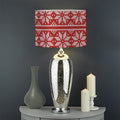 Christmas Deer Knitted Pattern Print Drum Lamp Shade