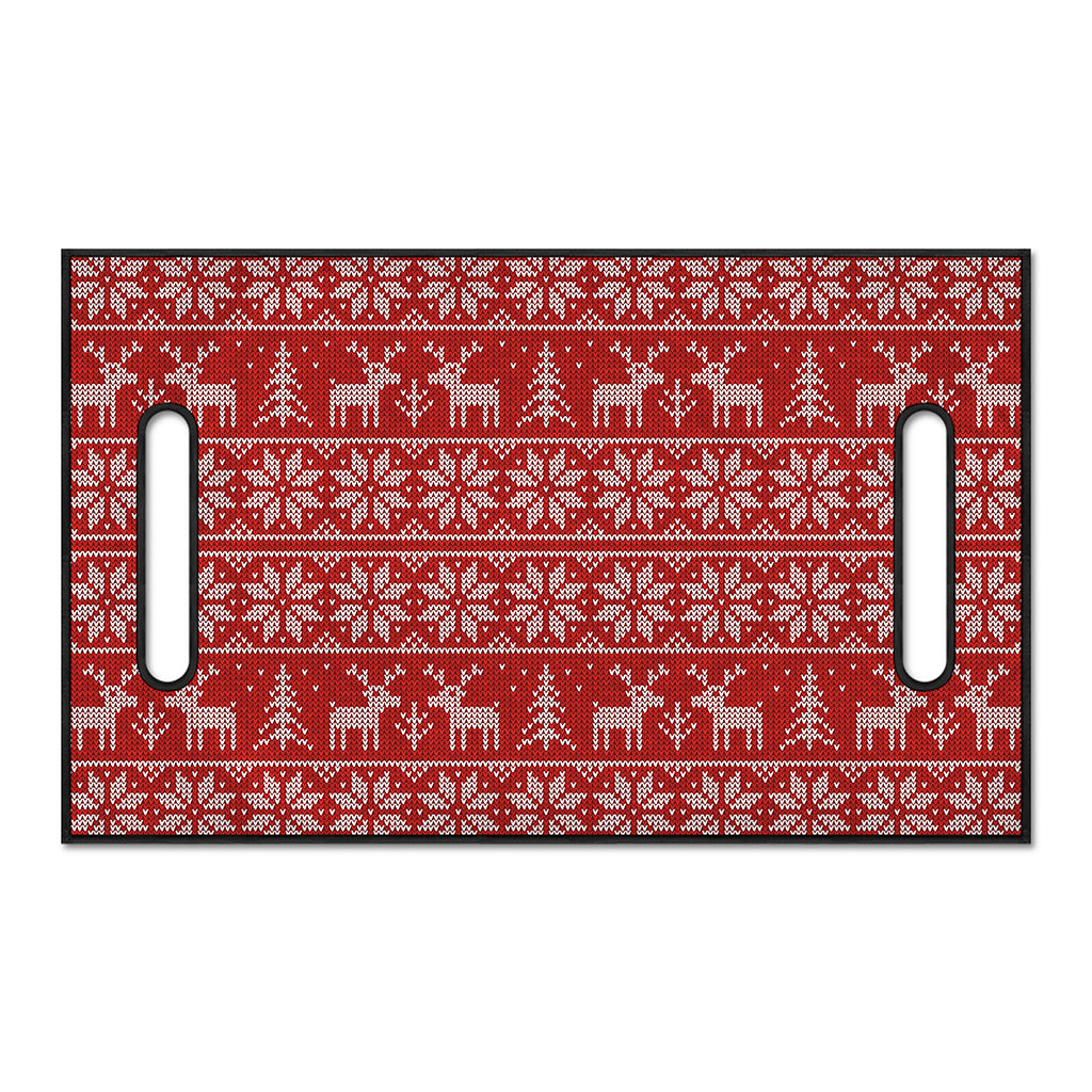 Christmas Deer Knitted Pattern Print Golf Cart Seat Cover