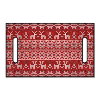 Christmas Deer Knitted Pattern Print Golf Cart Seat Cover