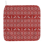 Christmas Deer Knitted Pattern Print Hand Towel
