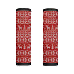 Christmas Deer Knitted Pattern Print Handle Covers