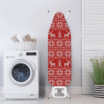 Christmas Deer Knitted Pattern Print Ironing Board Cover