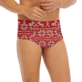 Christmas Deer Knitted Pattern Print Men's Briefs