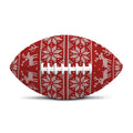 Christmas Deer Knitted Pattern Print Rugby Ball