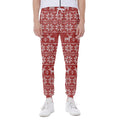 Christmas Deer Knitted Pattern Print Joggers