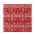 Christmas Deer Knitted Pattern Print Silk Bandana