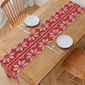 Christmas Deer Knitted Pattern Print Table Runner