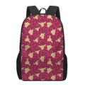 Christmas Deer Pattern Print 17 Inch Backpack