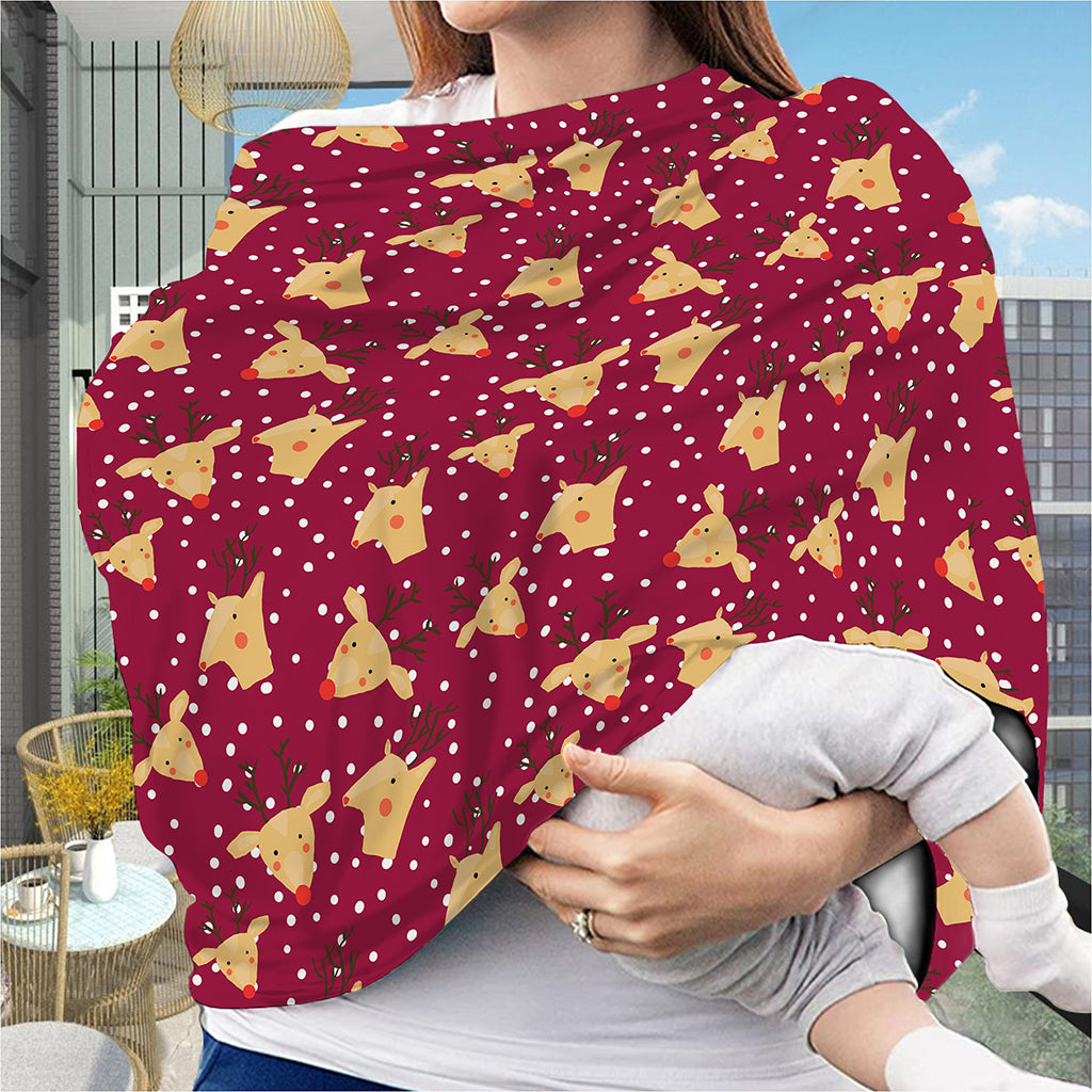 Christmas Deer Pattern Print Baby Seat Cover