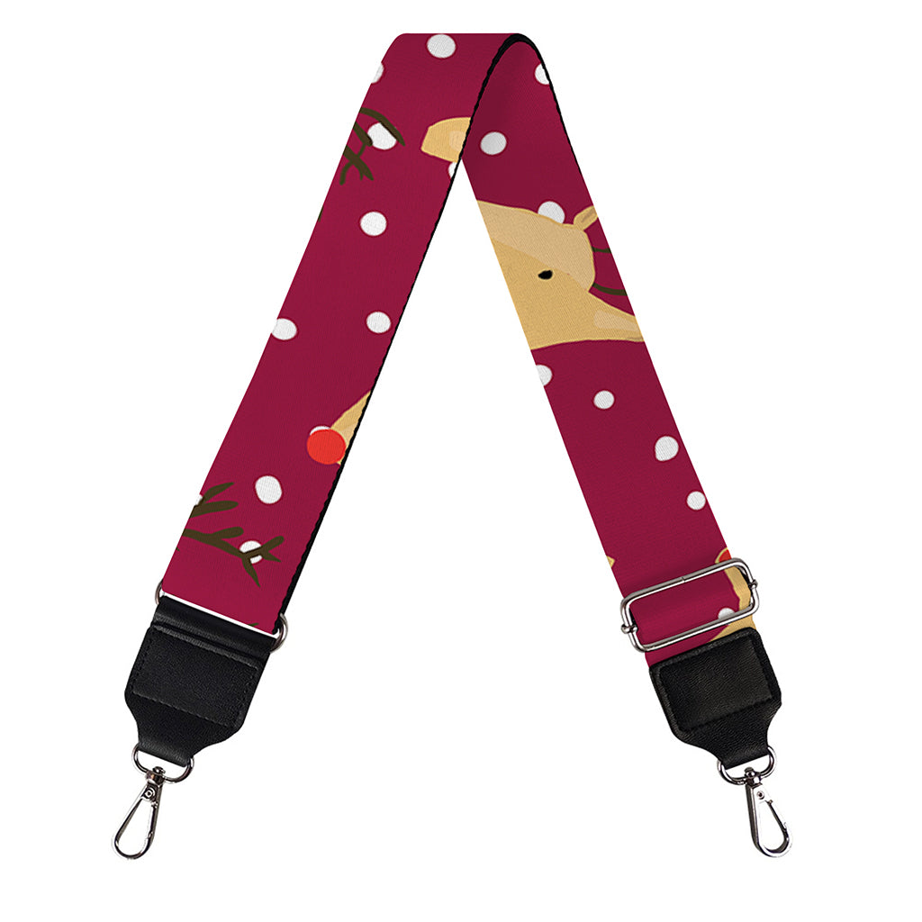 Christmas Deer Pattern Print Bag Strap