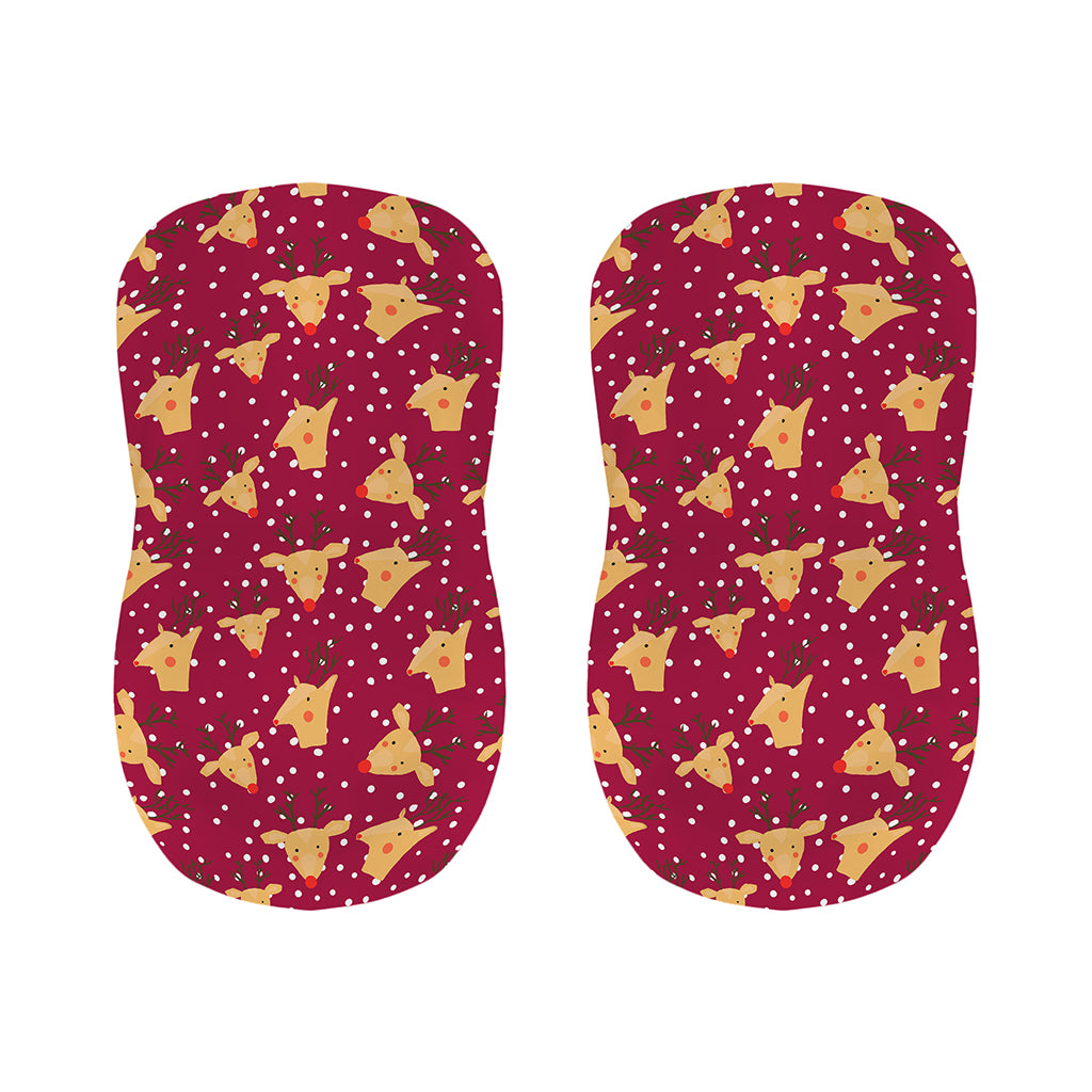 Christmas Deer Pattern Print Bar Stool Covers