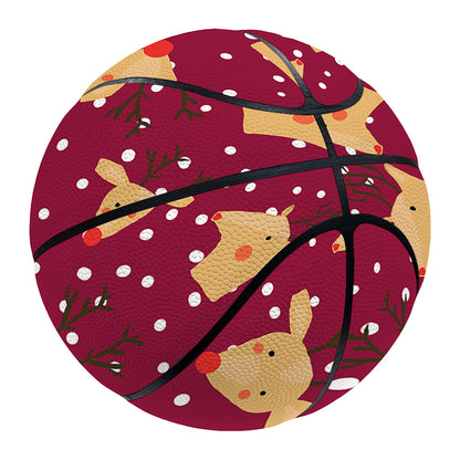 Christmas Deer Pattern Print Basketball