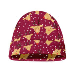 Christmas Deer Pattern Print Beanie