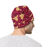 Christmas Deer Pattern Print Beanie