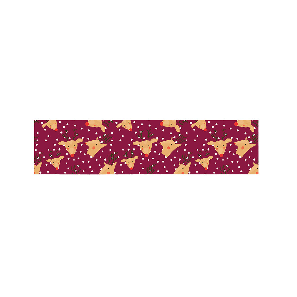 Christmas Deer Pattern Print Bed Runner