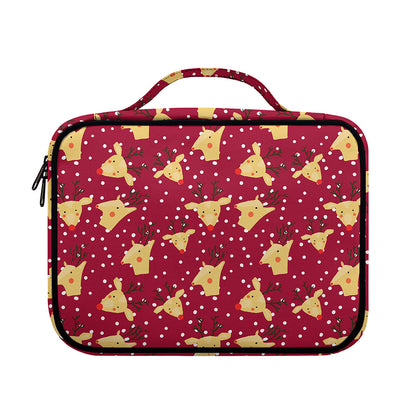Christmas Deer Pattern Print Briefcase Bible Bag