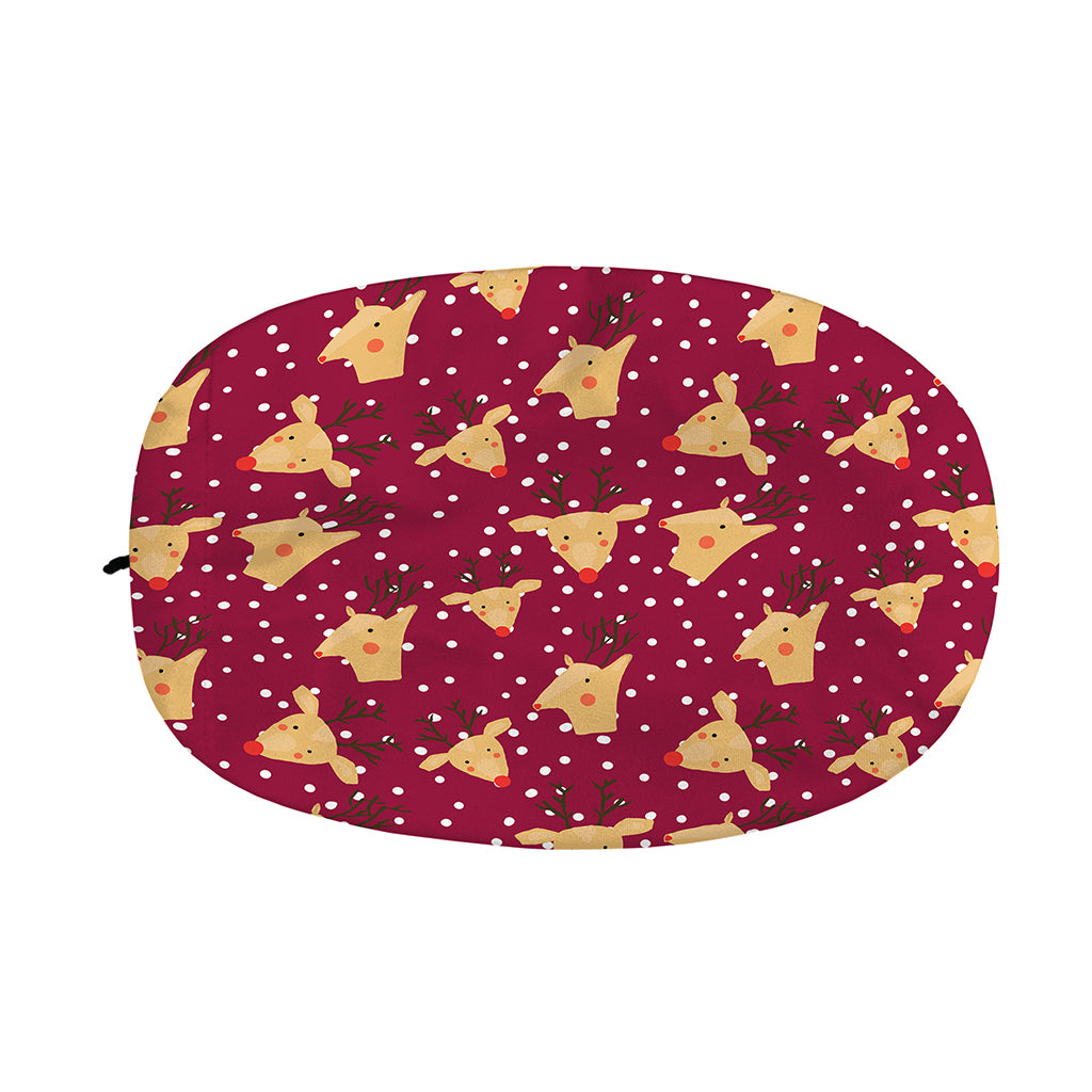 Christmas Deer Pattern Print Car Side Mirror Covers