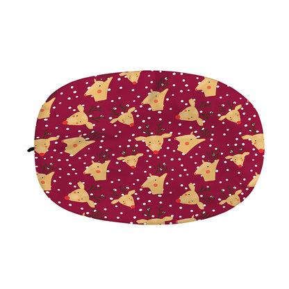 Christmas Deer Pattern Print Car Side Mirror Covers