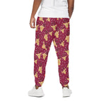 Christmas Deer Pattern Print Cotton Pants