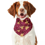Christmas Deer Pattern Print Dog Bandana