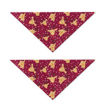 Christmas Deer Pattern Print Dog Bandana