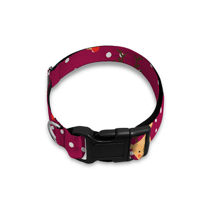 Christmas Deer Pattern Print Dog Collar