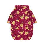 Christmas Deer Pattern Print Dog Zip Up Hoodie