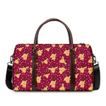 Christmas Deer Pattern Print Duffle Bag