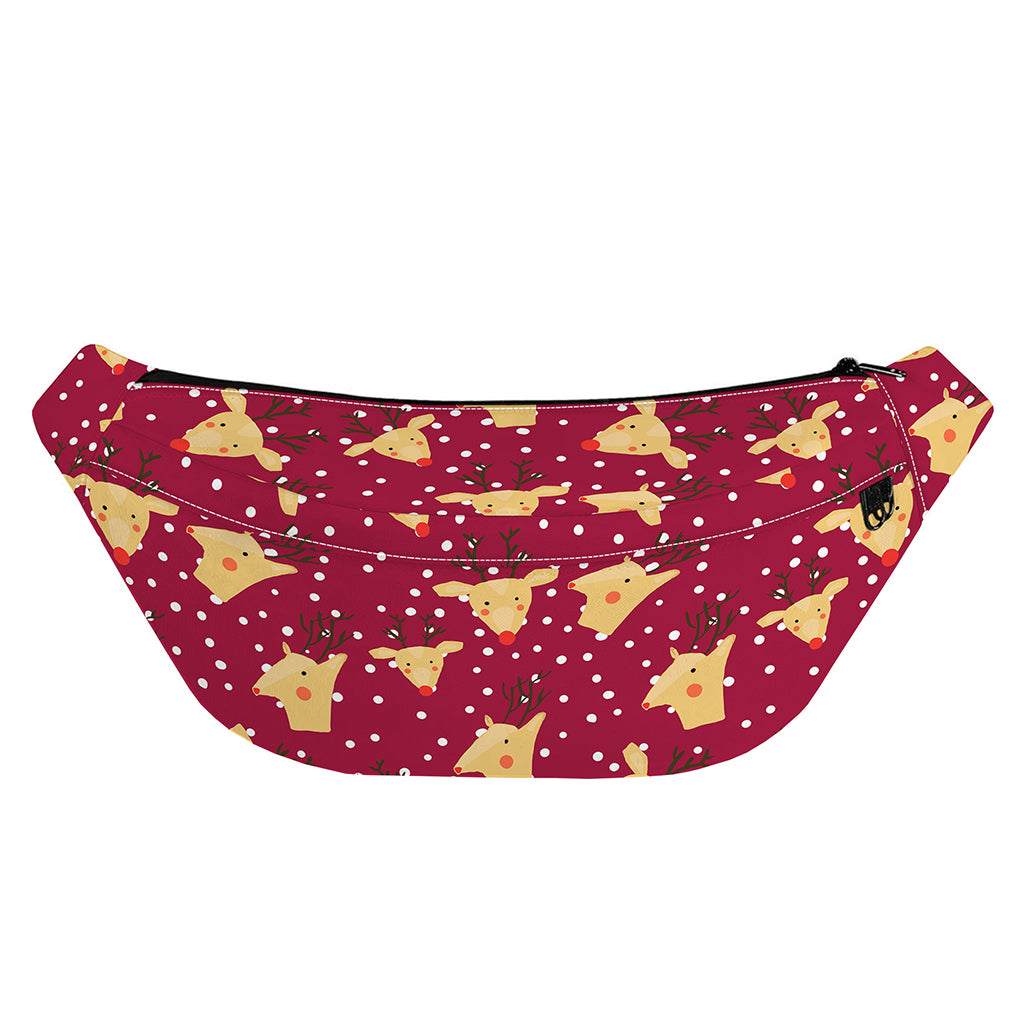 Christmas Deer Pattern Print Fanny Pack