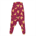 Christmas Deer Pattern Print Hammer Pants